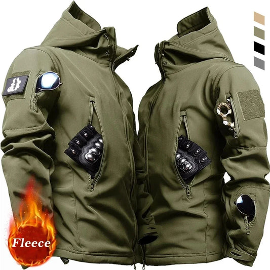 Military Style Shark Skin Soft Shell Jacket